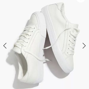 Madewell Sidewalk Low-Top Sneakers in Leather Size 10